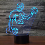 3D Holographic Muscle Man Night Light 7 Colors