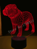 3D Visual Illusion Dog Lamp